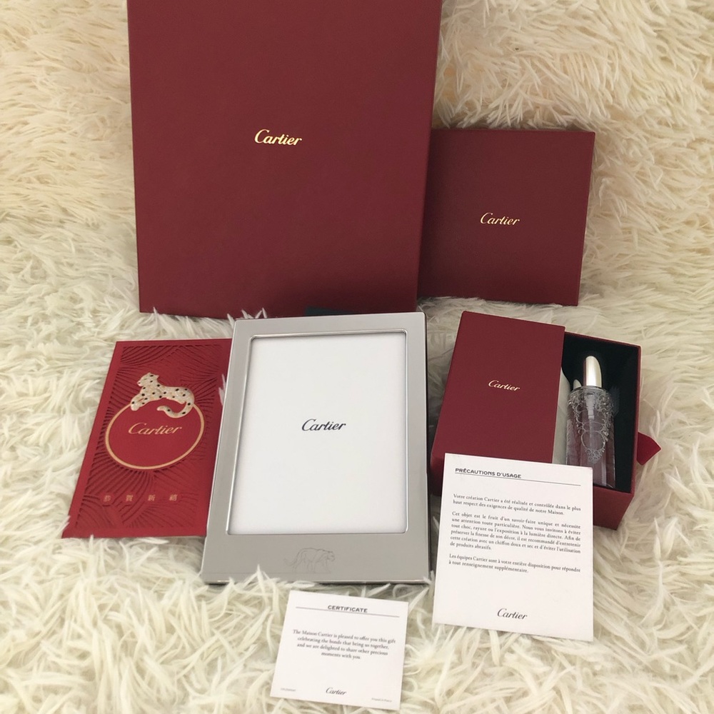 Not for Sale Cartier Silver Picture Frame (Free Dior Lip Glow)